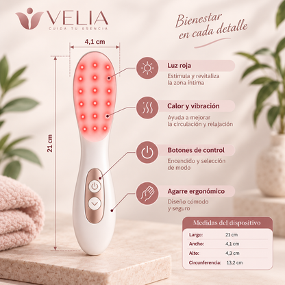 Dispositivo de Cuidado Intimo | Fisioterapia de calor, luz roja y vibración suave